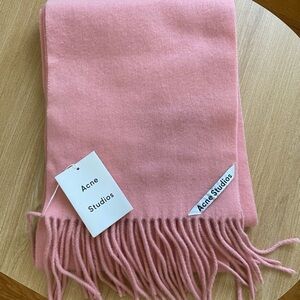 Acne Studios Wool 100% Pink Scarf